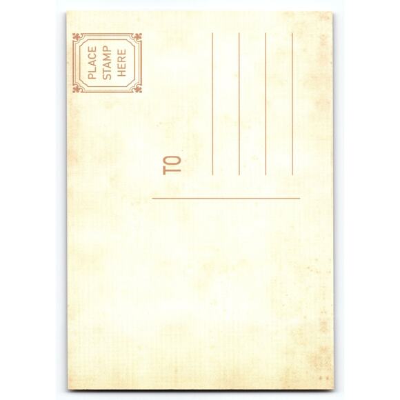 Vintage Halloween Photochrome Postcard Cloaked Figure Moonlit Forest - Picture 2 of 2